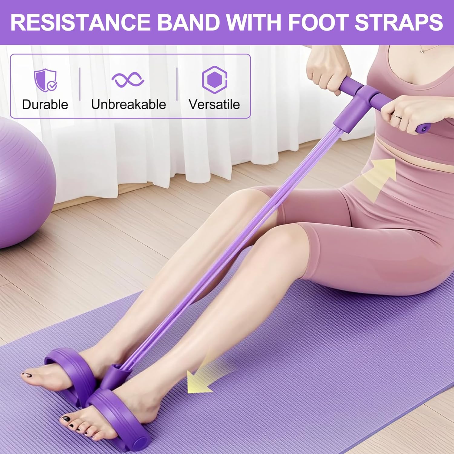 Home Gym Youtube - Fascia di Resistenza a 4 Tubi