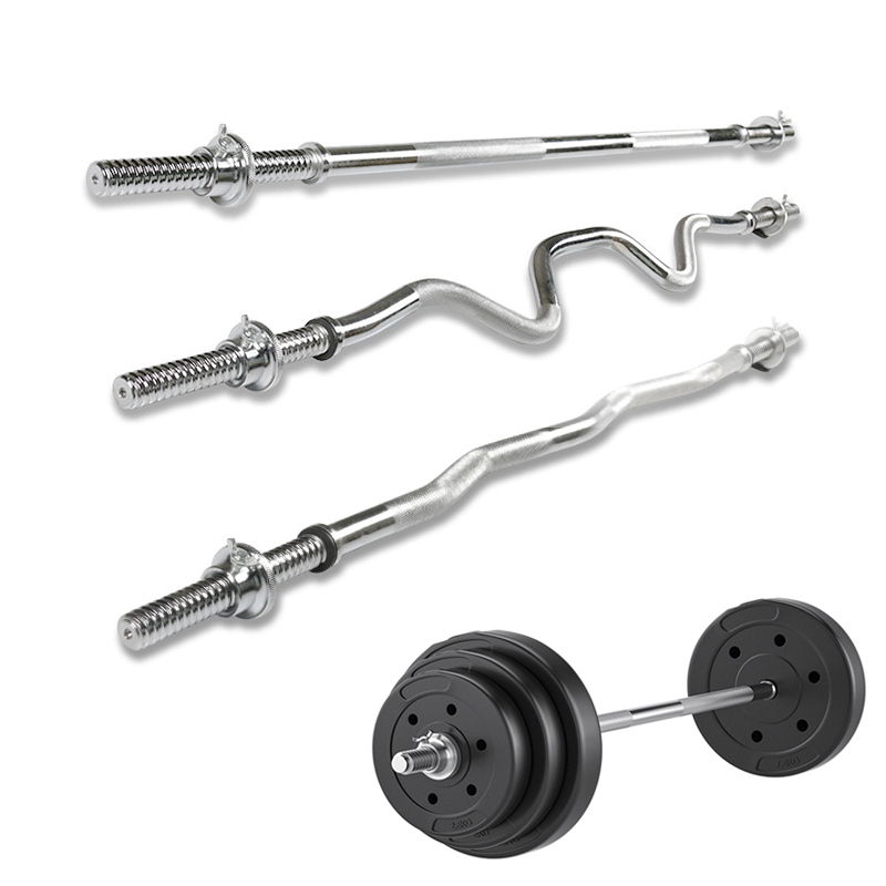 Olympic Barbell 20Kg - Manubrio Standard dritto e curvo, sollevamento