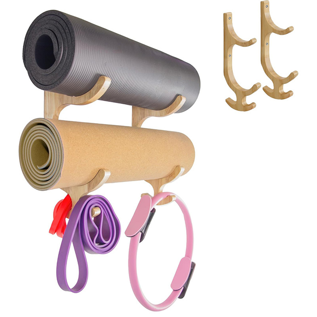 Supporto da parete per 2 fasce - Home Gym Wall Mounted recensione e prezzo