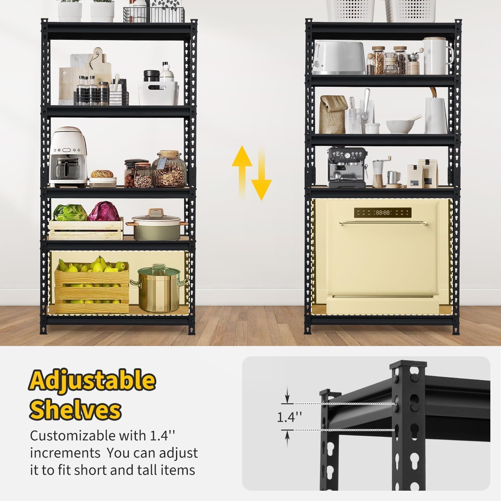 Scaffalatura metallica a 5 rip - Home Gym Organization recensione e prezzo