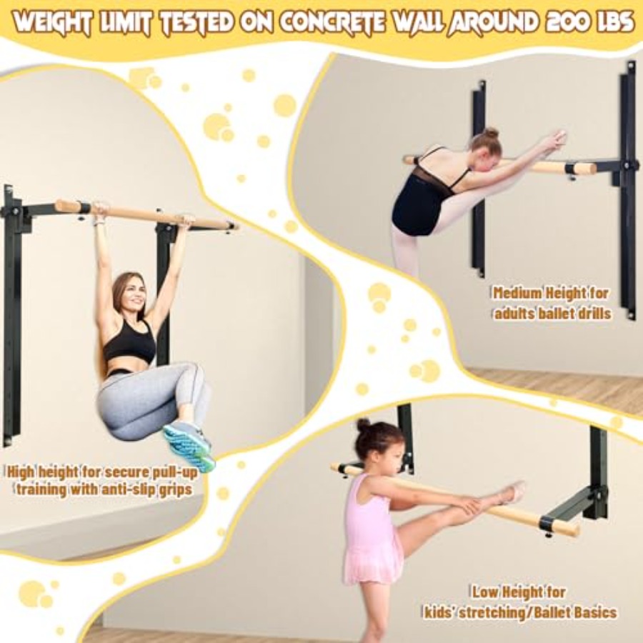 Barra da Danza a Muro Regolabi - Home Gym Wall Mounted recensione e prezzo