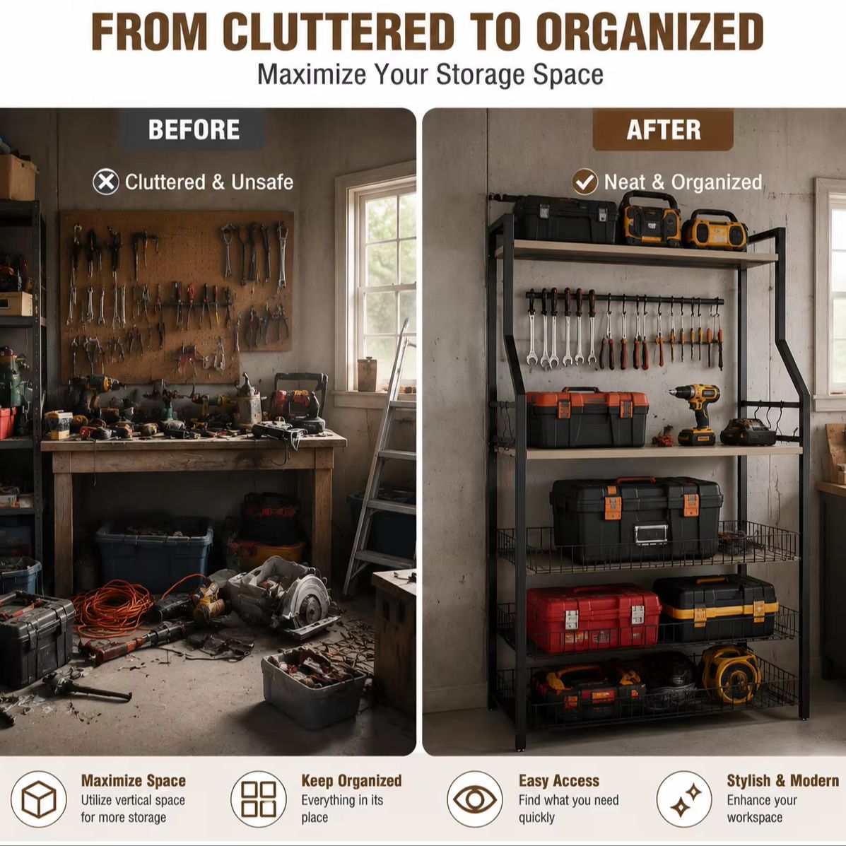 Scaffale da Cucina a 5 Ripiani - Home Gym Organization recensione e prezzo