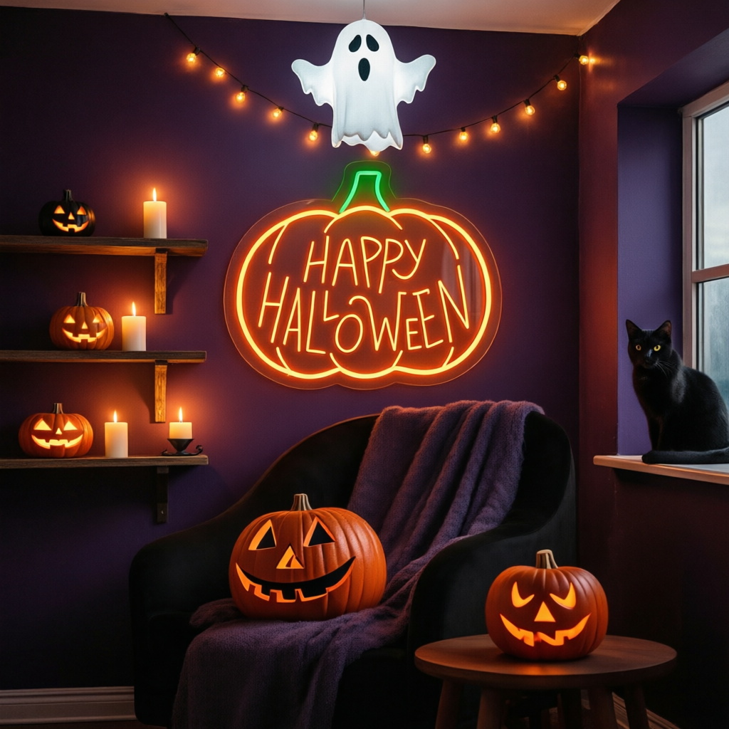 Insegna al Neon di Halloween P - Home Gym Decor recensione e prezzo