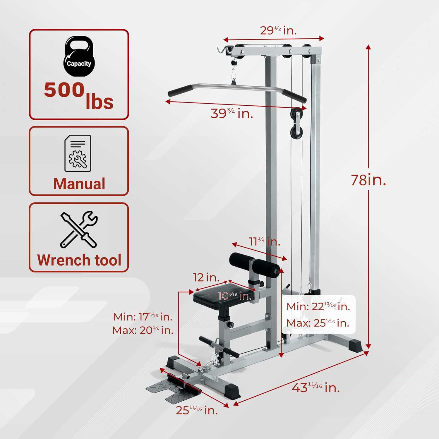 Macchina per trazioni LAT in m - Lat Pulldown Cable recensione e prezzo
