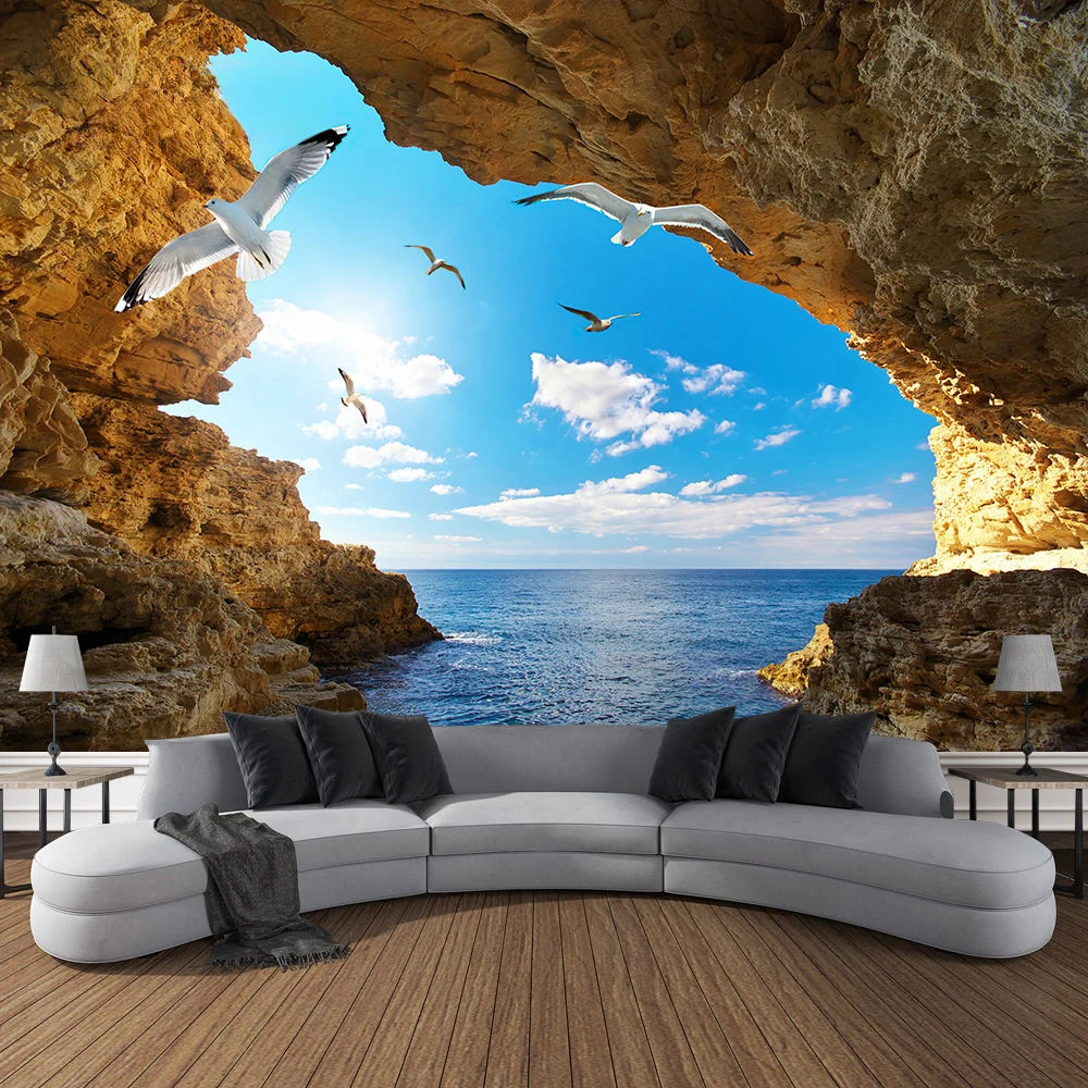 Arazzo paesaggio grotta di mon - Home Gym Decor recensione e prezzo