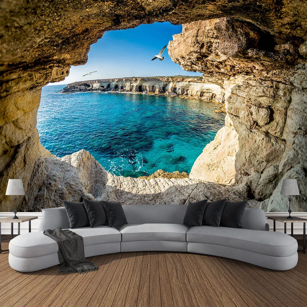 Arazzo paesaggio grotta di mon - Home Gym Decor recensione e prezzo